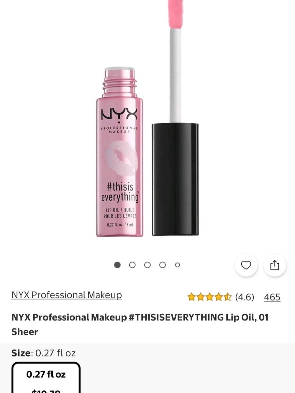 #THISISEVERYTHING Lip Oil — Sheer Pink